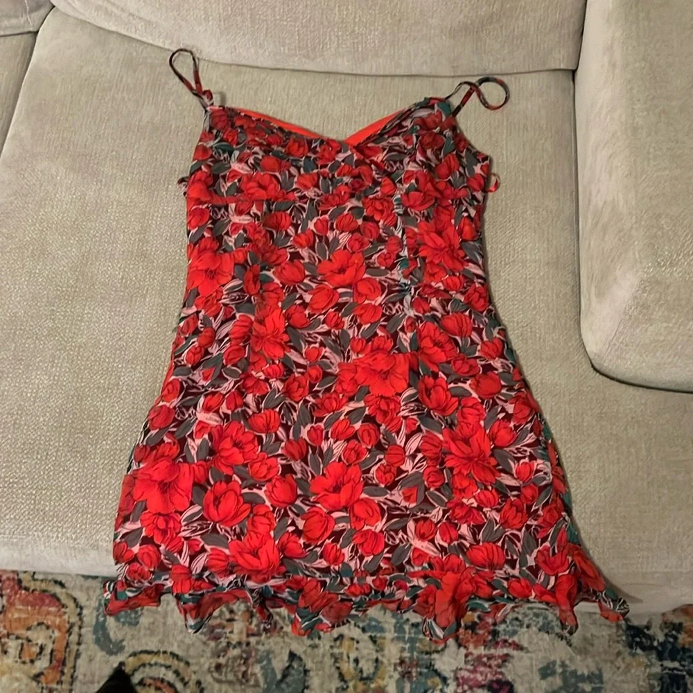 Super down dress from revolve slight rip on left side near hip area - Picture 1 of 4